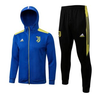 Felpa Cappuccio Set Completo Juventus 2022 2023 Blu