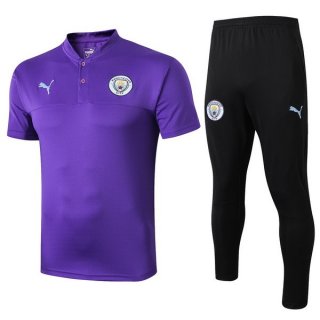 Polo Set Completo Manchester City 2019 2020 Porpora
