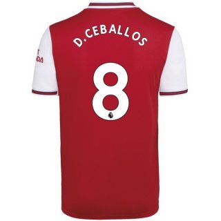Maglia Arsenal NO.8 D.Ceballos Home 2019 2020 Rosso