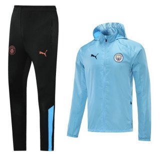 Giacca a vento Manchester City Set Completo 2021 2022 Blu Luce