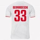 Maglia Juventus NO.33 Bernaroeschi Away 2019 2020 Grigio Bianco Maglia Juventus NO.33 Bernaroeschi Away 2019 2020 Grigio Bianco
