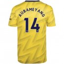 Maglia Arsenal NO.14 Aubameyang Away 2019 2020 Giallo