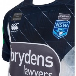 Maglia di Formazione Rugby Nsw Blues 2018 Blu Maglia di Formazione Rugby Nsw Blues 2018 Blu