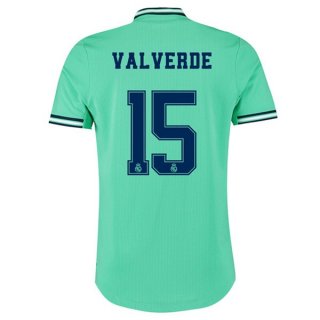 Maglia Real Madrid NO.15 Valverde Terza 2019 2020 Verde