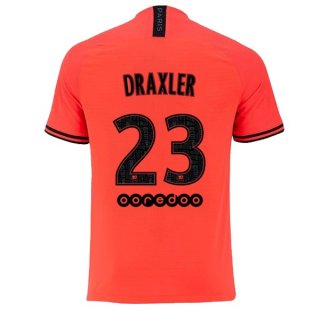 Maglia Paris Saint Germain NO.23 Draxler Away 2019 2020 Arancione