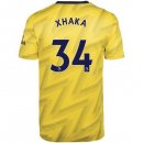 Maglia Arsenal NO.34 Xhaka Away 2019 2020 Giallo