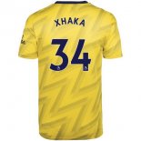 Maglia Arsenal NO.34 Xhaka Away 2019 2020 Giallo Maglia Arsenal NO.34 Xhaka Away 2019 2020 Giallo