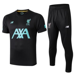 Maglia di Formazione Liverpool Set Completo 2019 2020 Verde Nero