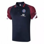 Polo Paris Saint Germain 2020 2021 Blu Navy Rosso