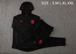 Felpa Cappuccio Set Completo AC Milan 2022 2023 Nero Felpa Cappuccio Set Completo AC Milan 2022 2023 Nero