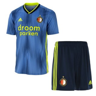 Maglia Feyenoord Rotterdam Away Bambino 2019 2020 Blu