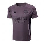 Maglia Formazione Arsenal 2025 2026 Porpora Grigio Maglia Formazione Arsenal 2025 2026 Porpora Grigio