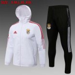 Giacca a vento Benfica Set Completo 2022 Bianco Nero Giacca a vento Benfica Set Completo 2022 Bianco Nero