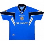 Thailandia Maglia Manchester United Replica Away Retro 1997 1998 Blu