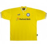 Thailandia Maglia Leeds United Away Retro 1997 1998 Giallo Thailandia Maglia Leeds United Away Retro 1997 1998 Giallo