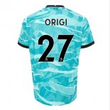Maglia Liverpool NO.27 Origi Away 2020 2021 Blu