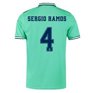 Maglia Real Madrid NO.4 Sergio Ramos Terza 2019 2020 Verde