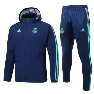 Giacca a vento Set Completo Real Madrid 2019 2020 Blu Verde