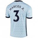 Maglia Chelsea NO.3 Marcos A. Away 2020 2021 Blu Maglia Chelsea NO.3 Marcos A. Away 2020 2021 Blu