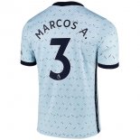 Maglia Chelsea NO.3 Marcos A. Away 2020 2021 Blu