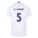 Maglia Real Madrid Home NO.5 Varane 2020 2021 Bianco