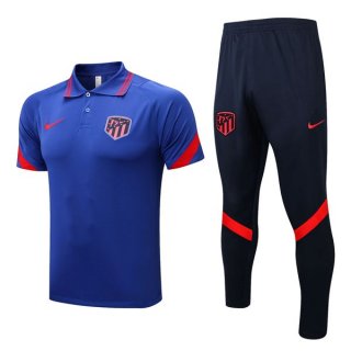 Polo Atletico Madrid Set Completo 2022 2023 Blu 1