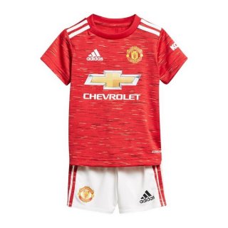 Maglia Manchester United Home Bambino 2020 2021 Rosso