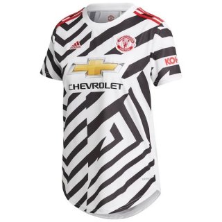 Maglia Manchester United Terza Donna 2020 2021 Bianco