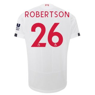 Maglia Liverpool NO.26 Robertson Away 2019 2020 Bianco