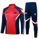 Felpa Allenamento Arsenal 2024 2025 Rosso Blu Felpa Allenamento Arsenal 2024 2025 Rosso Blu