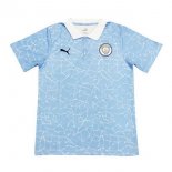 Polo Manchester City 2020 2021 Blu Bianco