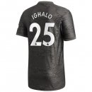 Maglia Manchester United NO.25 Ighalo Away 2020 2021 Nero Maglia Manchester United NO.25 Ighalo Away 2020 2021 Nero