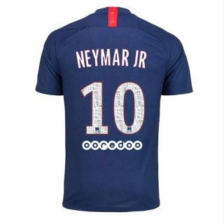 Maglia Paris Saint Germain NO.10 Neymar JR Home 2019 2020 Blu
