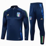 Felpa Allenamento Italia 2024 2025 Blu 3