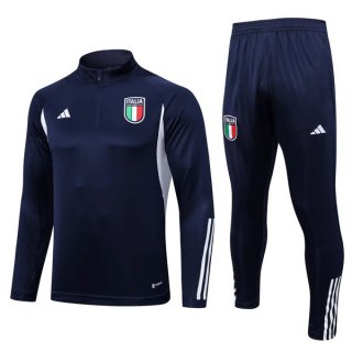 Felpa Allenamento Italia 2023 2024 Blu