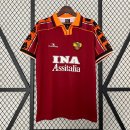 Thailandia Maglia AS Roma Home Retro 1998 1999 Thailandia Maglia AS Roma Home Retro 1998 1999