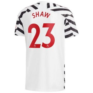 Maglia Manchester United NO.23 Shaw Terza 2020 2021 Bianco
