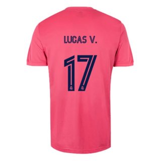 Maglia Real Madrid Away NO.17 Lucas V. 2020 2021 Rosa