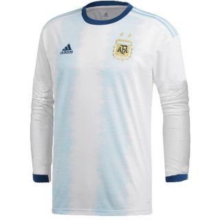 Maglia Argentina Home ML 2019 Bianco Blu