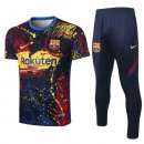 Maglia di Formazione Barcellona Set Completo 2020 2021 Giallo
