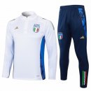 Felpa Allenamento Italia 2024 2025 Bianco 3 Felpa Allenamento Italia 2024 2025 Bianco 3