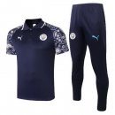 Polo Manchester City Set Completo 2020-2021 Porpora Nero Polo Manchester City Set Completo 2020-2021 Porpora Nero