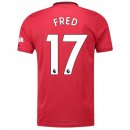 Maglia Manchester United NO.17 Fred Home 2019 2020 Rosso Maglia Manchester United NO.17 Fred Home 2019 2020 Rosso
