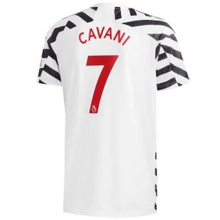 Maglia Manchester United NO.7 Cavani Terza 2020 2021 Bianco
