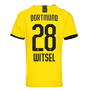 Thailandia Maglia Borussia Dortmund NO.28 Witsel Home 2019 2020 Giallo