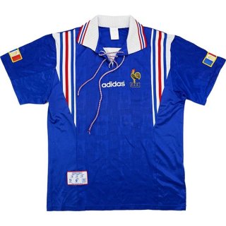 Thailandia Maglia Francia Replica Home Retro 1996 Blu
