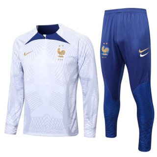 Felpa Francia 2022 2023 Bianco Blu