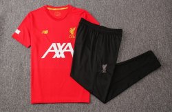 Maglia di Formazione Liverpool Set Completo 2019 2020 Rosso Bianco Nero