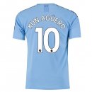 Maglia Manchester City NO.10 Kun Aguero Home 2019 2020 Blu Maglia Manchester City NO.10 Kun Aguero Home 2019 2020 Blu