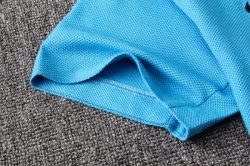 Polo Set Completo Barcellona 2019 2020 Blu Luce